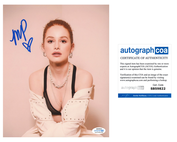 Madelaine Petsch Riverdale Signed Autograph 8x10 Photo ACOA