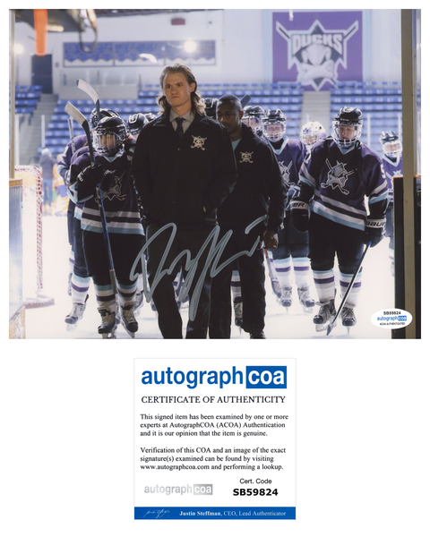 Dylan Playfair Mighty Ducks Signed Autograph 8x10 Photo ACOA