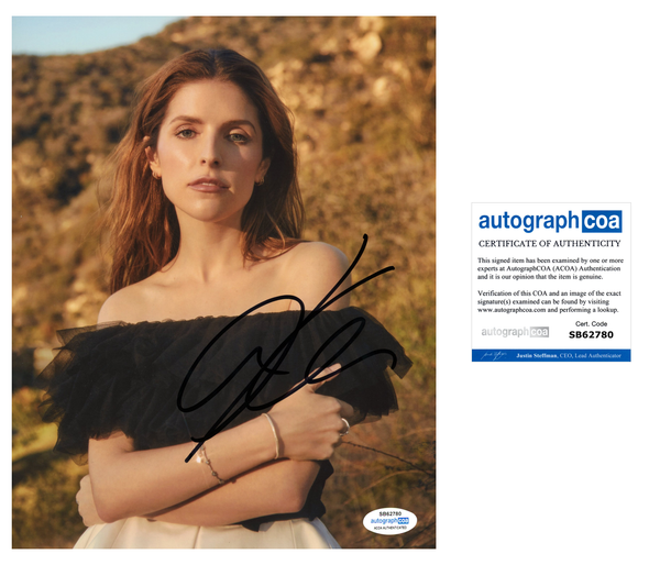 Anna Kendrick Sexy Signed Autograph 8x10 Photo ACOA