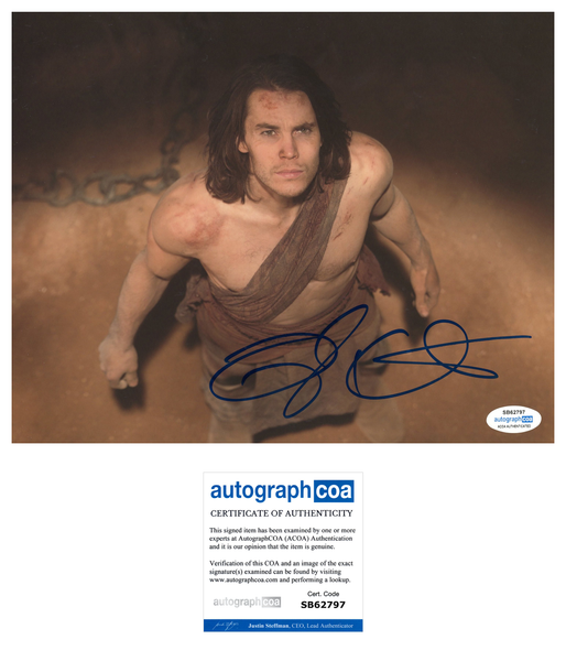 Taylor Kitsch John Carter Signed Autograph 8x10 Photo ACOA