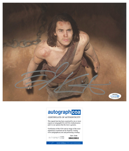 Taylor Kitsch John Carter Signed Autograph 8x10 Photo ACOA