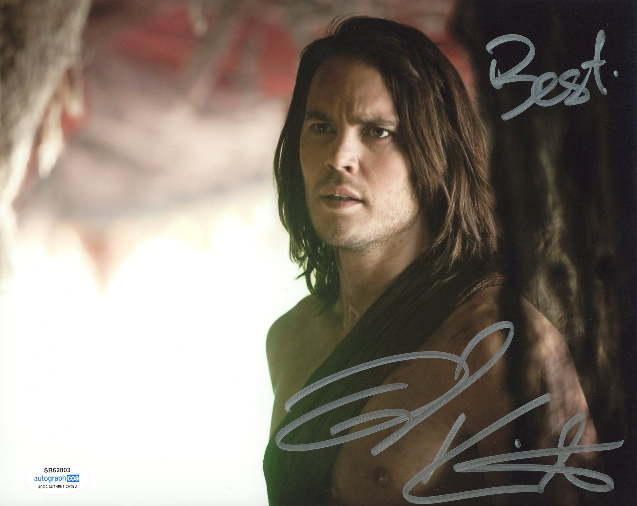 Taylor Kitsch John Carter Signed Autograph 8x10 Photo ACOA