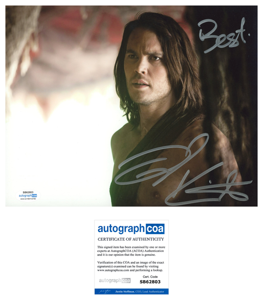 Taylor Kitsch John Carter Signed Autograph 8x10 Photo ACOA