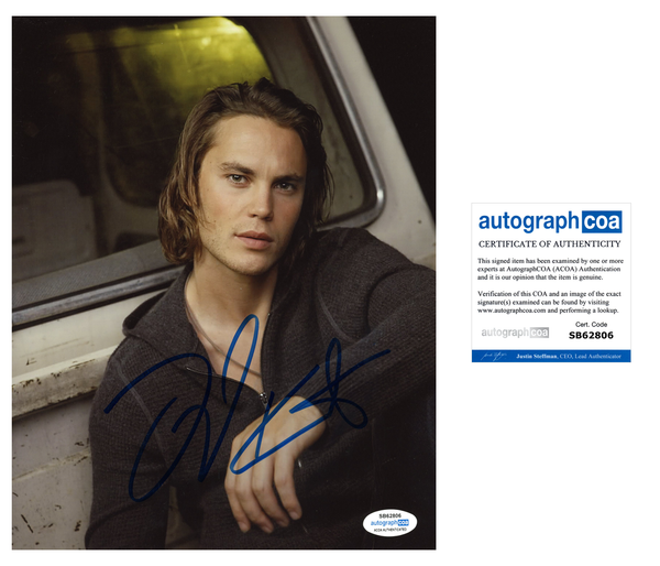 Taylor Kitsch Friday Night Lights Signed Autograph 8x10 Photo ACOA