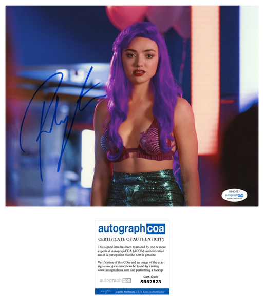 Peyton List Sexy Cobra Kai Signed Autograph 8x10 Photo ACOA