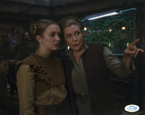 Billie Lourd Star Wars Signed Autograph 8x10 Photo ACOA