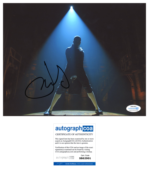 Leslie Odom Jr Hamilton Signed Autograph 8x10 Photo ACOA