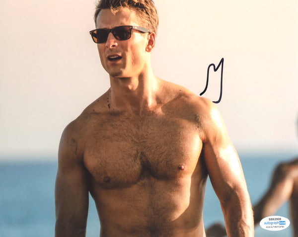 Glen Powell Top Gun Signed Autograph 8x10 Photo ACOA