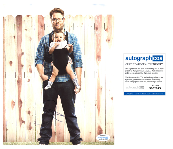 Seth Rogen Neighbors Signed Autograph 8x10 Photo ACOA