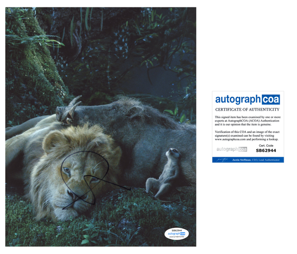 Seth Rogen Lion King Signed Autograph 8x10 Photo ACOA