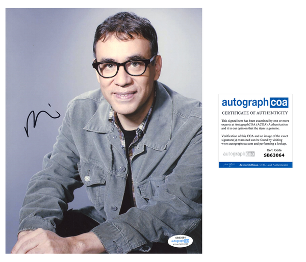 Fred Armisen Portlandia Signed Autograph 8x10 Photo ACOA
