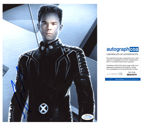 Shawn Ashmore X-Men Signed Autograph 8x10 Photo ACOA