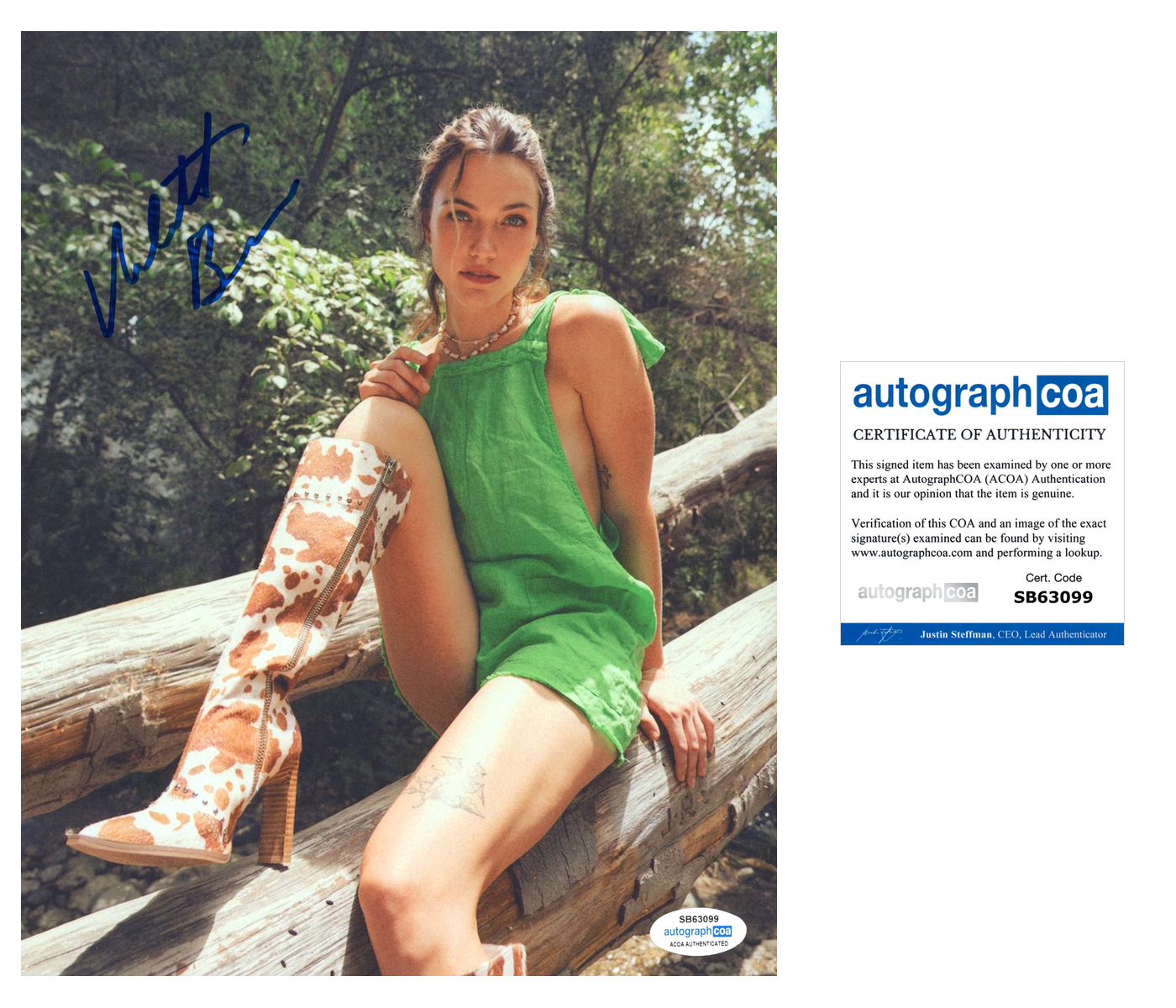 Violett Beane Sexy Signed Autograph 8x10 Photo ACOA | Outlaw Hobbies  Authentic Autographs