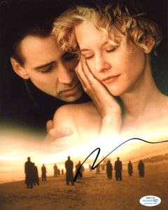 Nicolas Cage City of Angels Signed Autograph 8x10 Photo ACOA