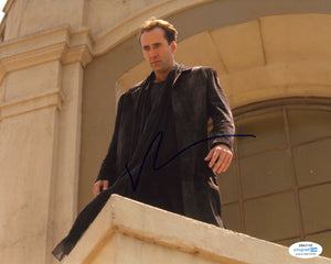 Nicolas Cage City of Angels Signed Autograph 8x10 Photo ACOA