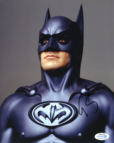 George Clooney Batman & Robin Signed Autograph 8x10 Photo ACOA