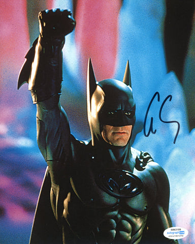 George Clooney Batman & Robin Signed Autograph 8x10 Photo ACOA
