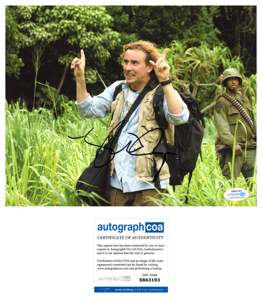Steve Coogan Tropic Thunder Signed Autograph 8x10 photo ACOA