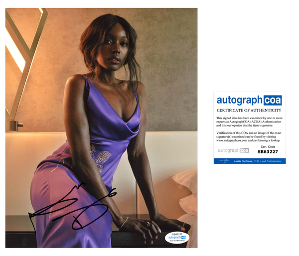 Anna Diop Titans Signed Autograph 8x10 Photo ACOA
