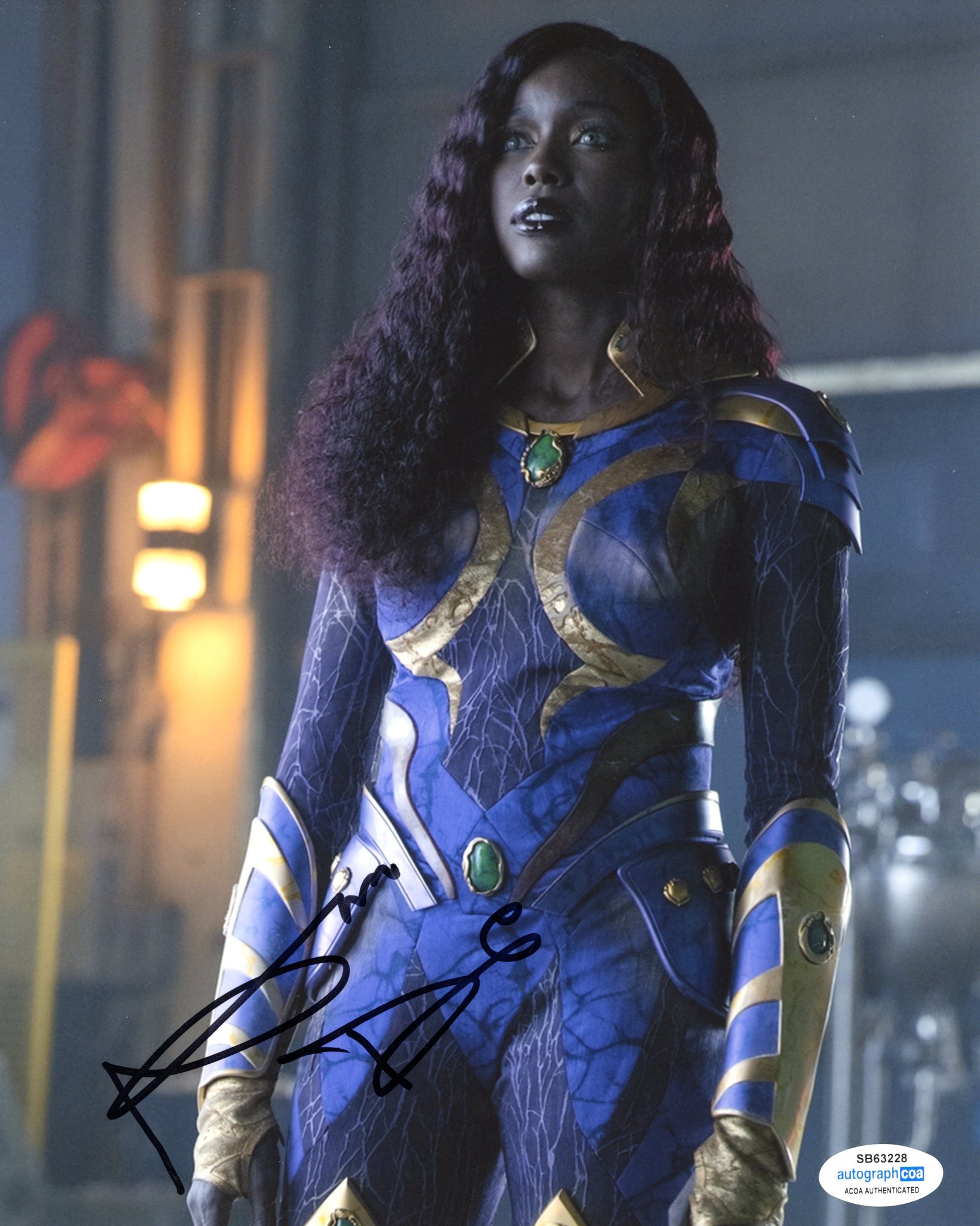 Anna Diop Titans Signed Autograph 8x10 Photo ACOA