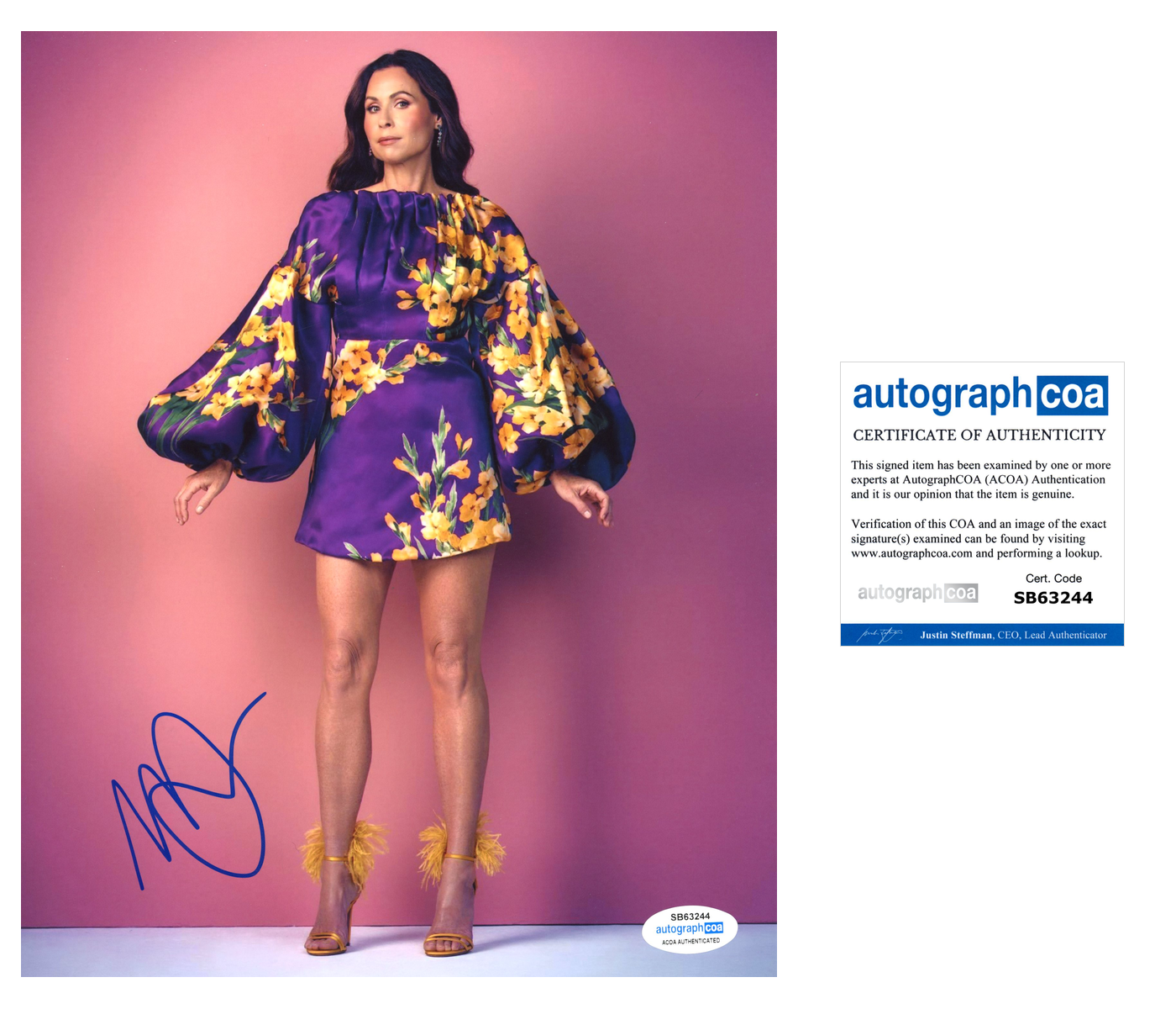 Minnie Driver Sexy Signed Autograph 8x10 Photo ACOA | Outlaw