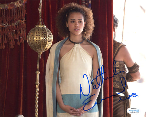 Nathalie Emmanuel Game of Thrones Signed Autograph 8x10 Photo ACOA
