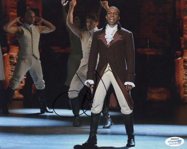 Leslie Odom Jr Hamilton Signed Autograph 8x10 Photo ACOA