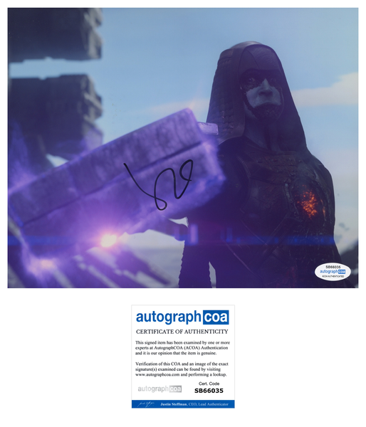 Lee Pace Guardians of the Galaxy Signed Autograph 8x10 Photo ACOA