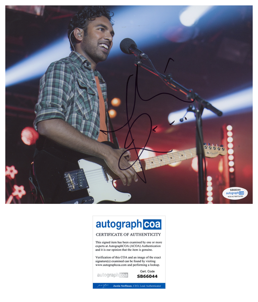 Himesh Patel Yesterday Signed Autograph 8x10 Photo ACOA