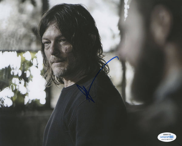 Norman Reedus Walking Dead Signed Autograph 8x10 Photo ACOA