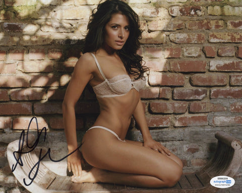 Sarah Shahi Sexy Signed Autograph 8x10 Photo ACOA