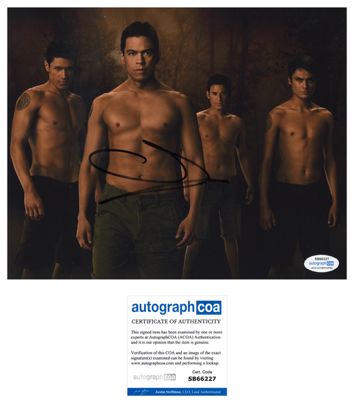 Chaske Spencer Twilight Signed Autograph 8x10 Photo ACOA