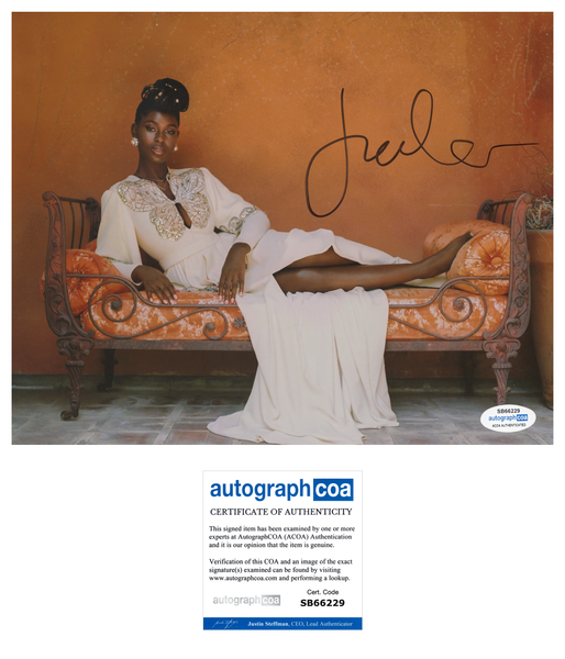 Jodie Turner Smith Sexy Signed Autograph 8x10 Photo ACOA