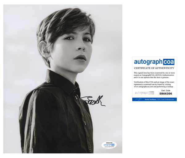 Jacob Tremblay Signed Autograph 8x10 Photo ACOA