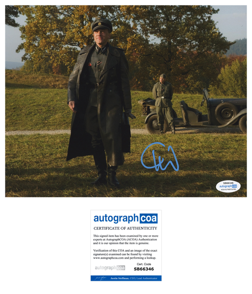 Christoph Waltz Inglorious Basterds Signed Autograph 8x10 Photo ACOA