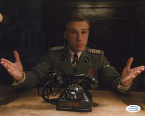 Christoph Waltz Inglorious Basterds Signed Autograph 8x10 Photo ACOA