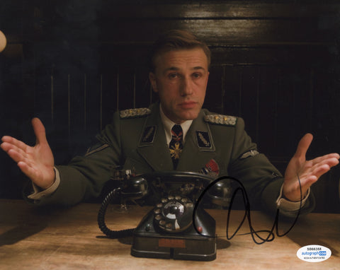 Christoph Waltz Inglorious Basterds Signed Autograph 8x10 Photo ACOA