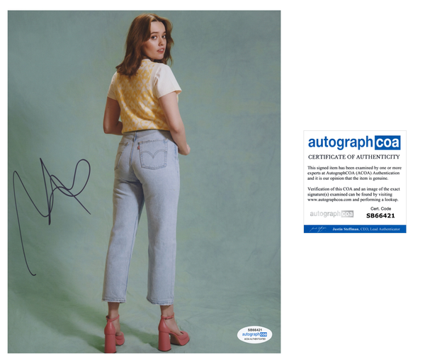 Aimee Lou Wood Sex Education Signed Autograph 8x10 Photo ACOA