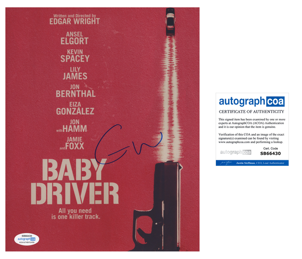 Edgar Wright Baby Driver Signed Autograph 8x10 Photo ACOA