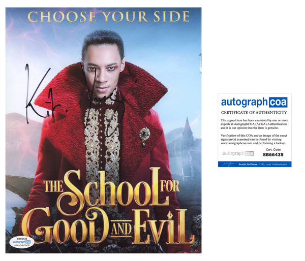 Kit Young School of Good and Evil Signed Autograph 8x10 Photo ACOA