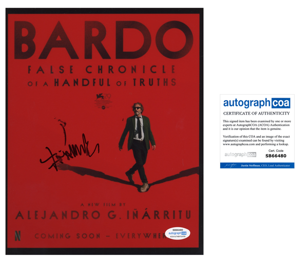 Alejandro G Inarritu Bardo Signed Autograph 8x10 Photo ACOA