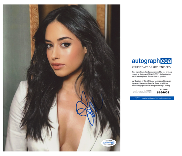 Jeanine Mason Sexy Signed Autograph 8x10 Photo ACOA