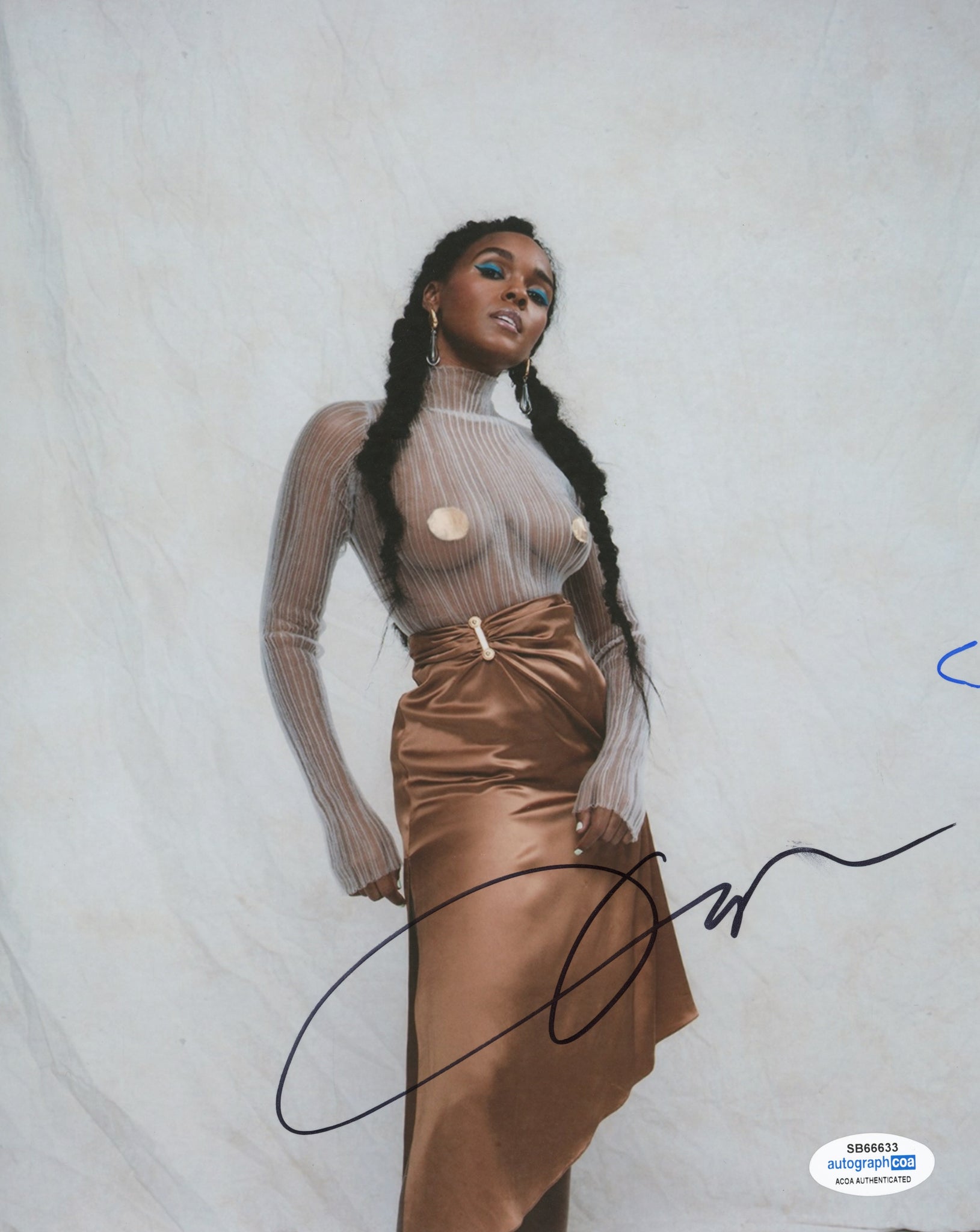 Janelle Monae Sexy Signed Autograph 8x10 Photo ACOA