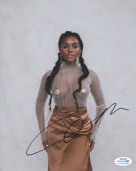 Janelle Monae Sexy Signed Autograph 8x10 Photo ACOA