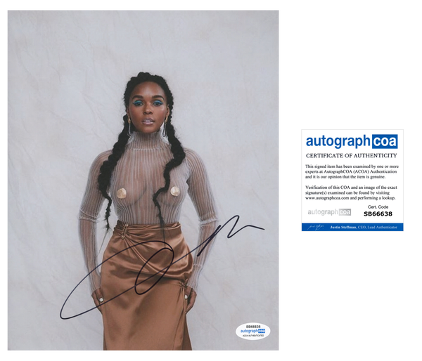 Janelle Monae Sexy Signed Autograph 8x10 Photo ACOA