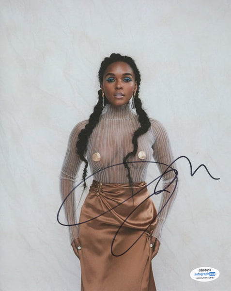 Janelle Monae Sexy Signed Autograph 8x10 Photo ACOA