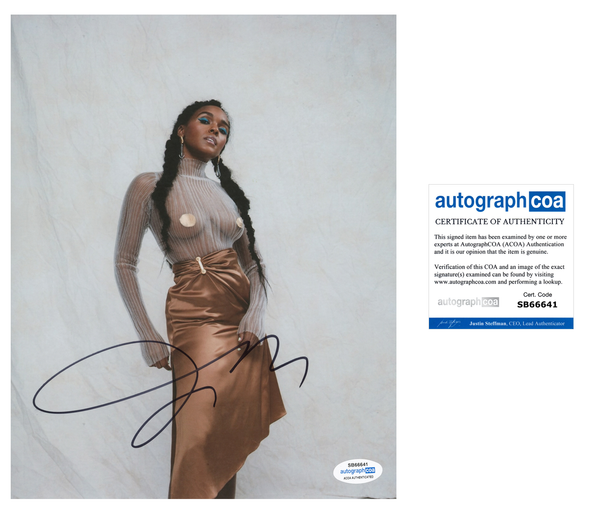 Janelle Monae Sexy Signed Autograph 8x10 Photo ACOA