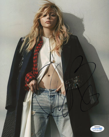 Chloe Moretz Sexy Signed Autograph 8x10 Photo ACOA