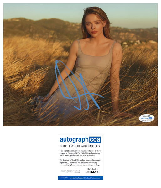 Chloe Moretz Sexy Signed Autograph 8x10 Photo ACOA