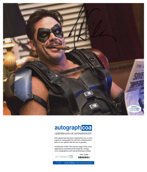 Jeffrey Dean Morgan Watchmen Signed Autograph 8x10 Photo ACOA